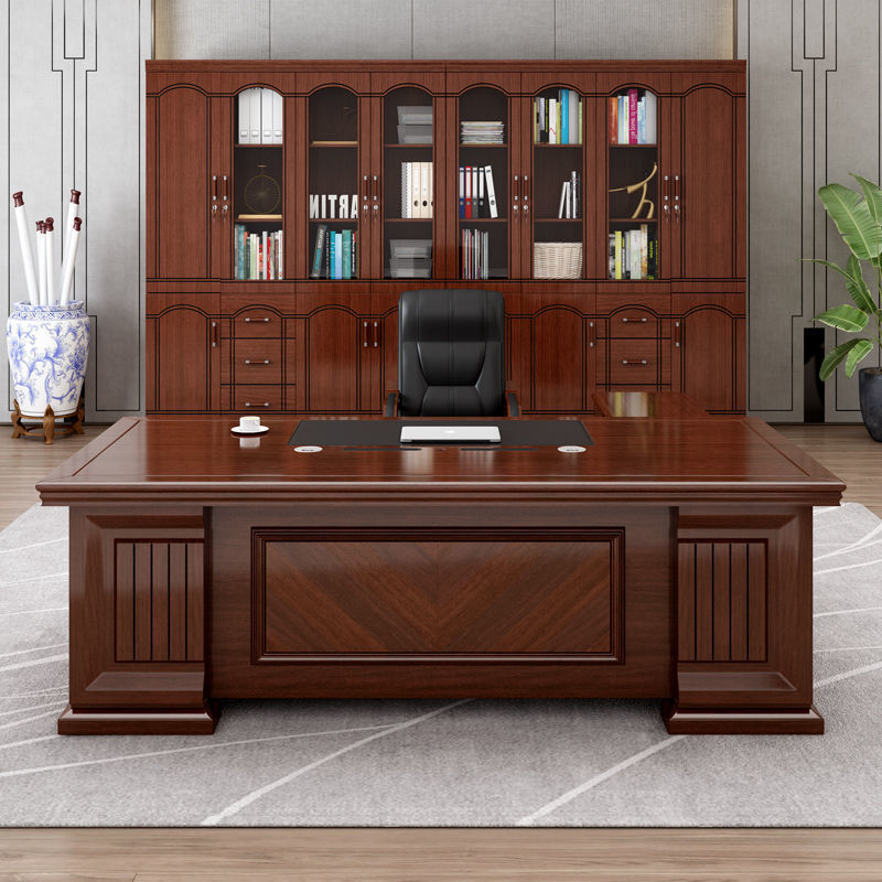 Simple Desk Boss Desk President Desk Manager Desk Director Executive Desk Single Office Desk and Chair Combination Furniture