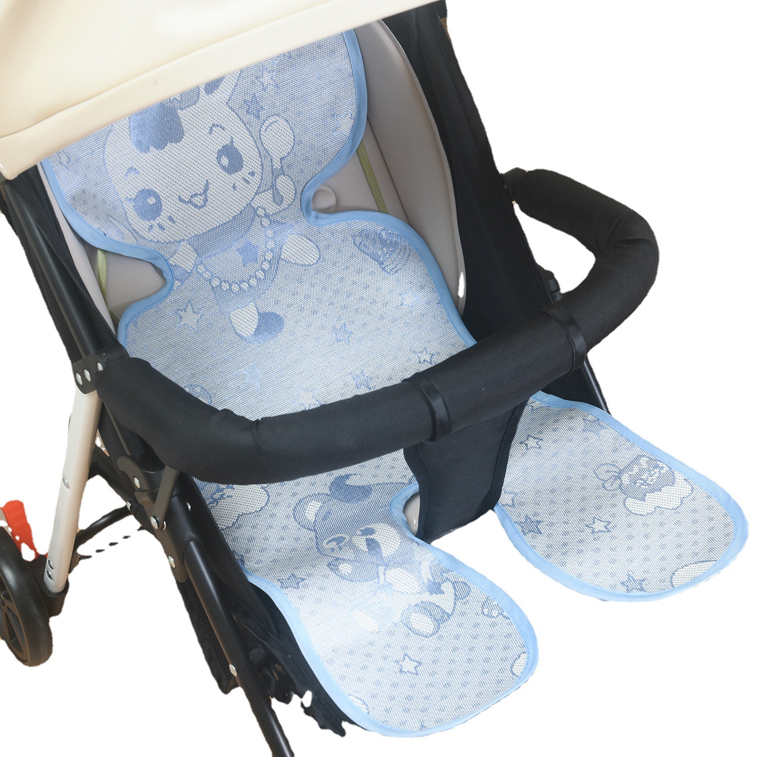 Baby's Summer Mat 5-point Baby Stroller Summer Mat Baby Stroller Linen Straw Mat Umbrella Car Summer Mat Rattan Mat Dining Chair Summer Mat