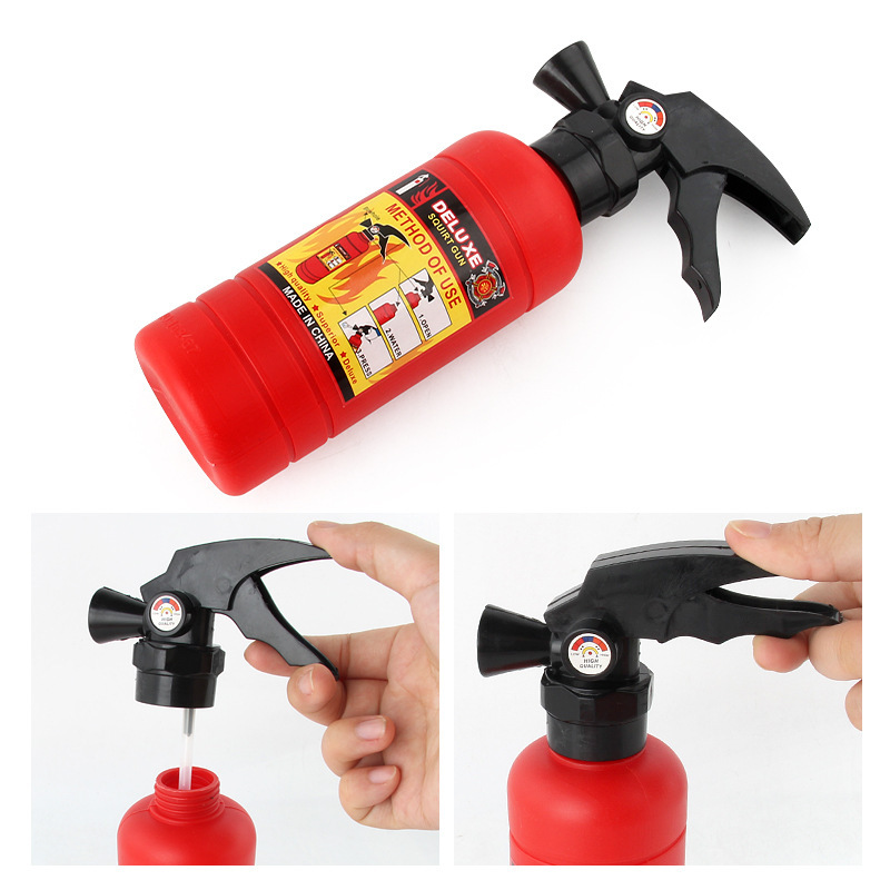 Children's Fire Clothes Firefighter Play Set Cartoon Waterproof Fire Coat Hat Water Gun Fire Extinguisher Accessories