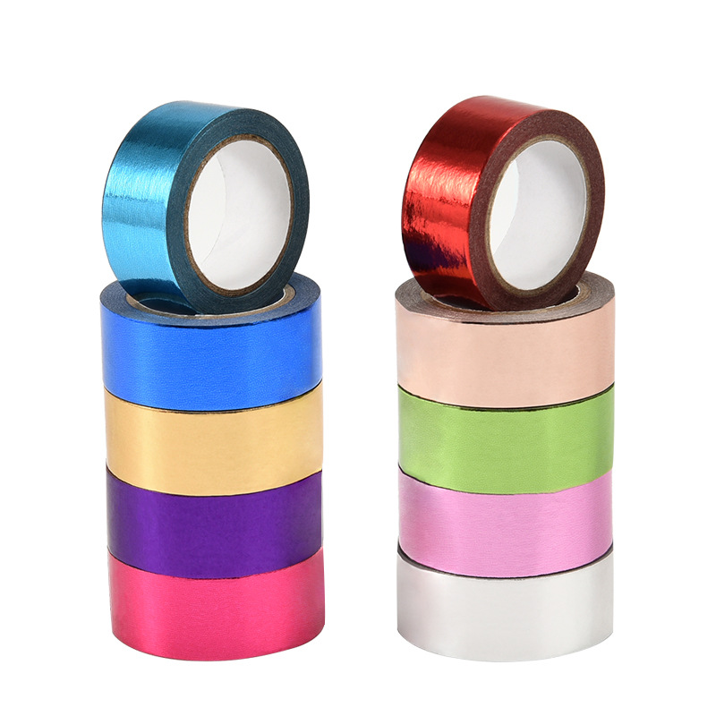 Monochrome Washi Tape Hand Account Hot Stamping Decoration Pure Colorful Office Cultural and Creative Film and Television Performance Props Gift Tape