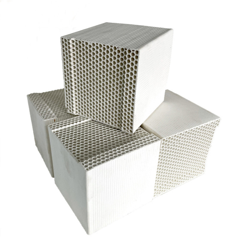 Ceramic heat storage body corundum mullite honeycomb ceramic high temperature resistant heat storage brick for factory direct hair aluminum melting furnace