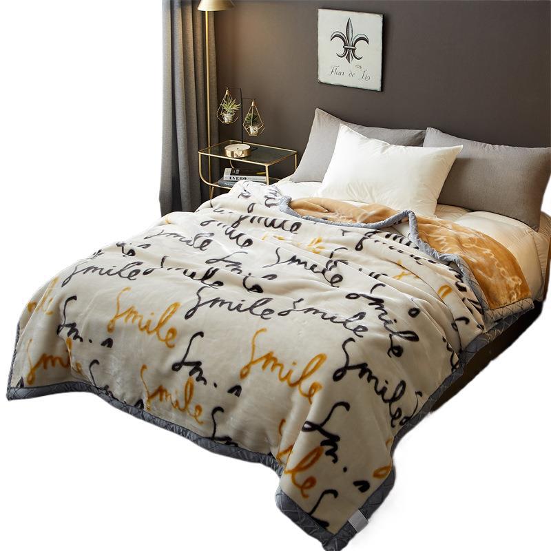Class a Raschel Blanket Winter Thickeneded Fleece-Lined Nap Blanket Single Dormitory Student Coral Flannel Wholesale