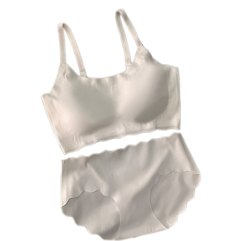 Sports suit Gather Girl's Traceless Bra Student's Non-steel Rings Development Period A Set of Bracing Upper Bracer