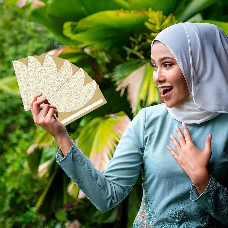 Cross-border New in stock Writable Envelope Wallet Elegant Pattern Wallet Gift New Year Gift Self-adhesive Envelope