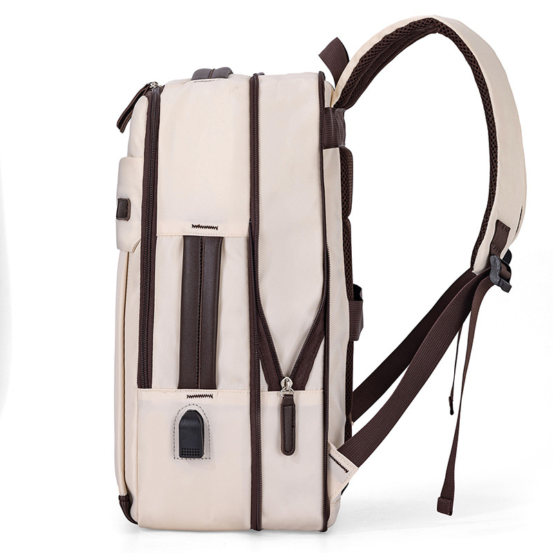 Cross-Border 2025 Unisex School Bag, High-End Fashion Laptop Business Backpack, Large-Capacity Backpack