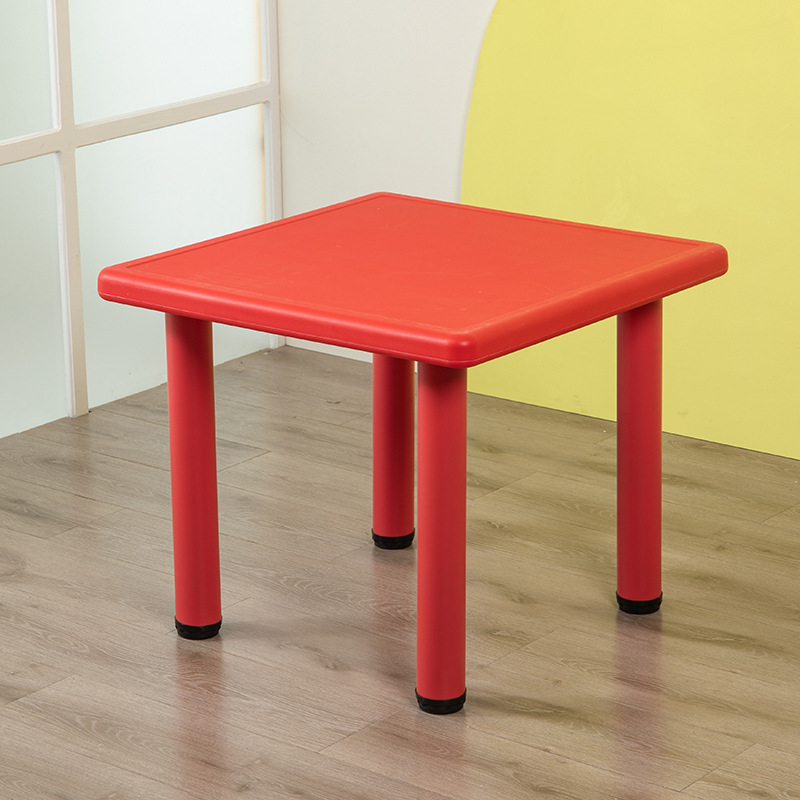 Kindergarten Table and Chair Plastic Home Early Education Training Baby Single Learning Table Thickened Square Table Children's Square Table