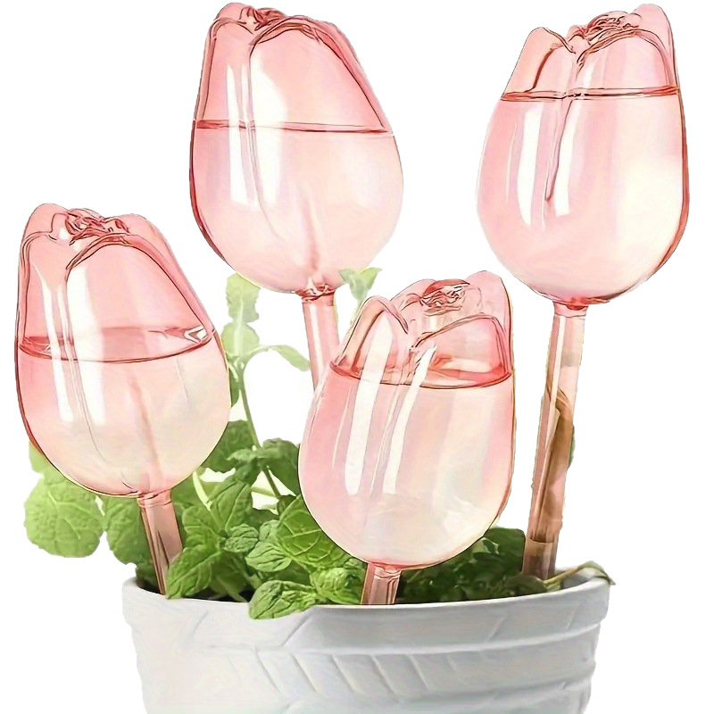 Plastic Tulip Flower Watering Upland Flower Cultivation Water Seepage Drip Irrigation Household Green Plant Potted Plant Automatic Flower Watering Upland Gardening Tools