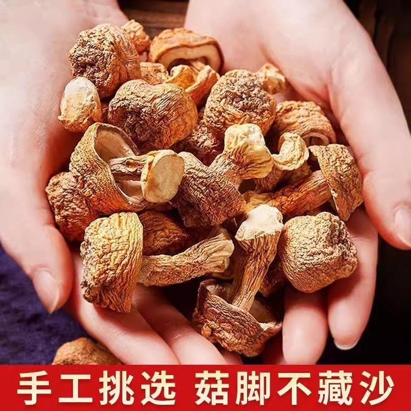 [net weight without desiccant] Agaricus blazei 2kg dry goods natural color Tricholoma matsutake Yunnan Brazil mushroom soup ingredients 50g