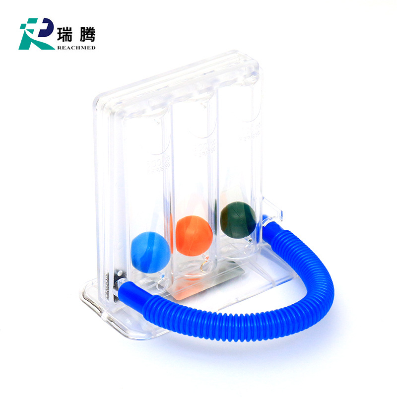 Breathing Trainer Lung Capacity Exerciser Training Instrument Breathing Trainer Can Blow 3-Ball Lung Clearing Instrument to Breathe and Expel Phlegm
