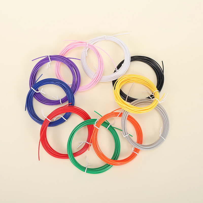 Wholesale Pla 5m Kidsren's 3D Printing Pen Consumables Supplies Pla High Temperature Stereo 1.75mm 5.1m Colors