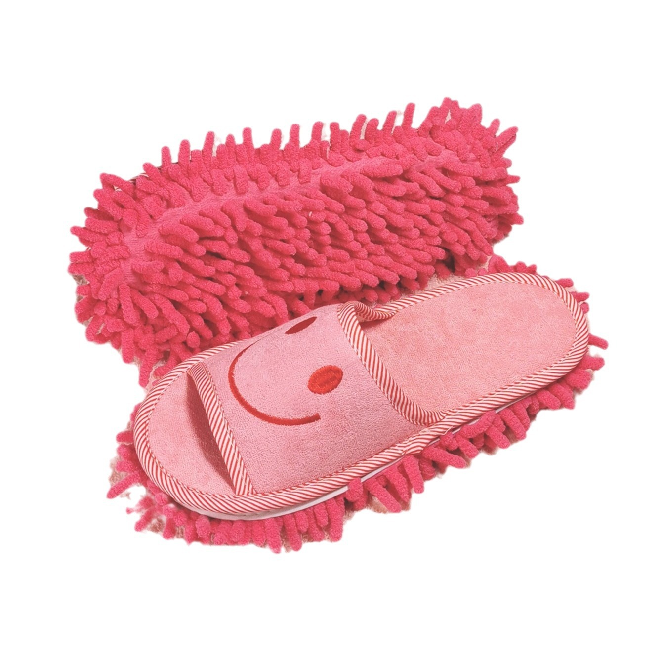 Cross-border foreign trade manufacturers towel embroidered lazy floor slippers Wood Floor Cleaning Mop Mop shoes detachable