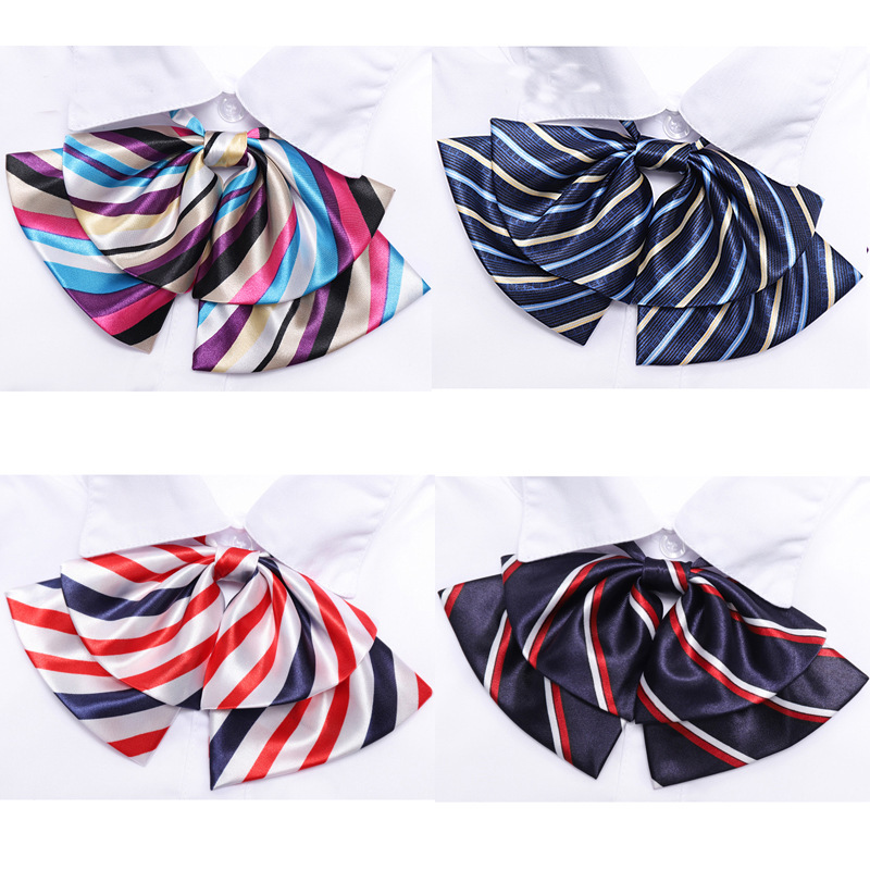 Профессиональная рубашка с цветком для стюардесс, студентов и работы, униформа с шнуровкой, свободная бабочка