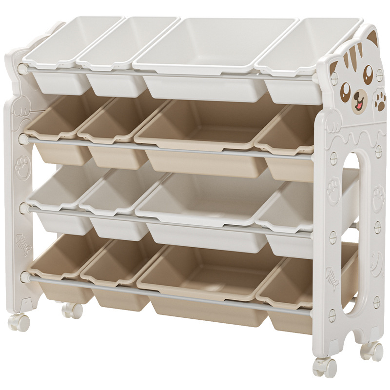 Children's Toy Storage Rack Box Storage Toy Artifact Baby Fit Cabinet Storage Bookshelf Storage Box Multi-layer Classification
