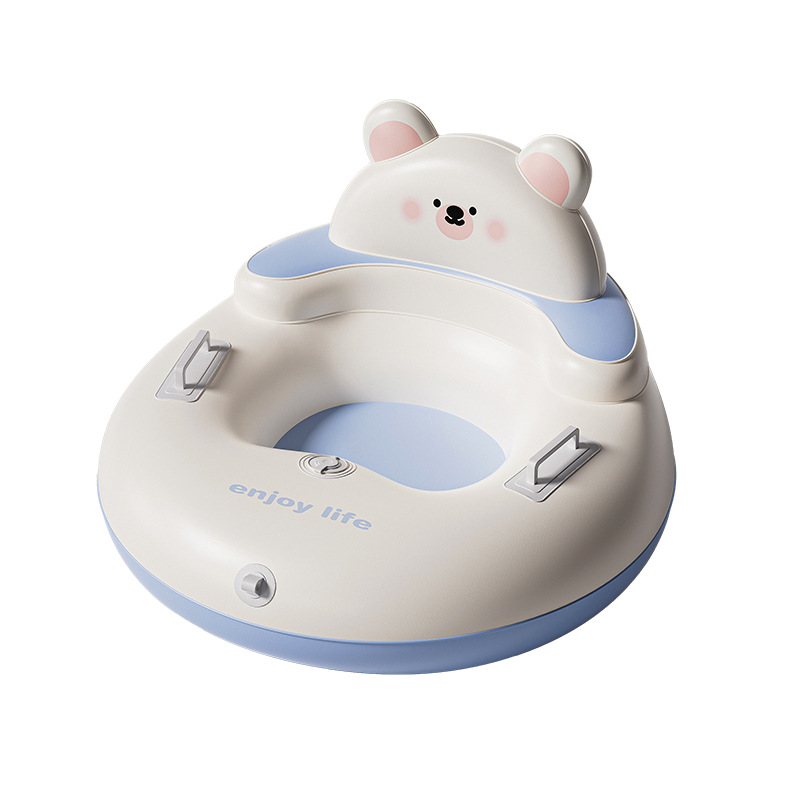 Cross-Border Popular Inflatable Large Backrest Ski Ring Thickened Wear-Resistant Explosion-Proof Ski Ring with Handle Thickened Ski Board Batch