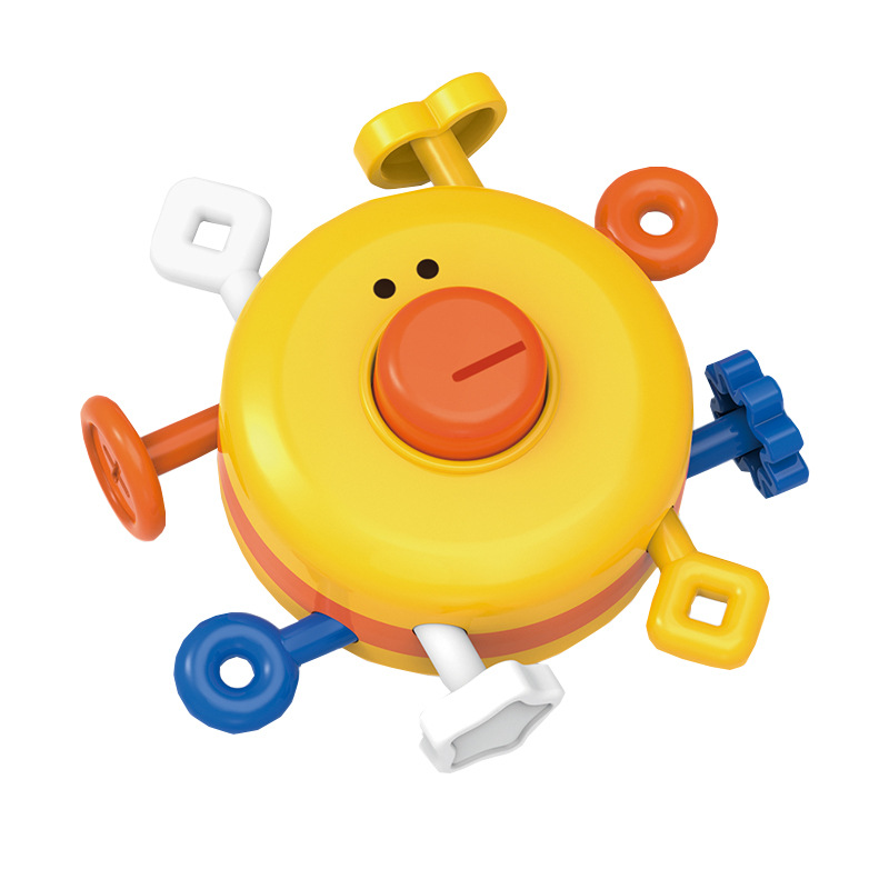 Baby Early Education Finger Push Cartoon Press Crab Duck Baby Exercise Finger 0-6 Months Toy