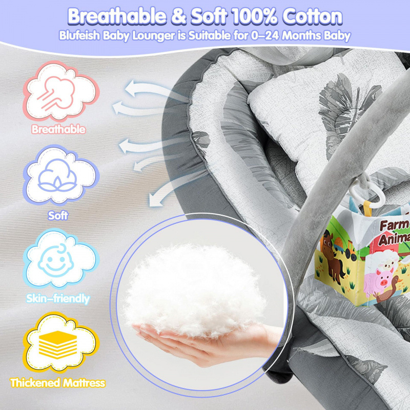 Amazon Bed-In-Bed Bionic Bed Anti-Jump Removable Crib Baby Bed Touchable Toy Removable Bed