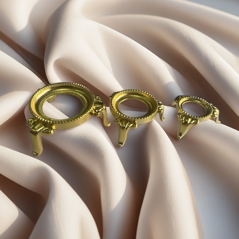 Yuli Manufacturer Small Metal Display Stand Crystal Ball Base Feng Shui Ball Base Glass Ball Holder Crystal Mineral Stand