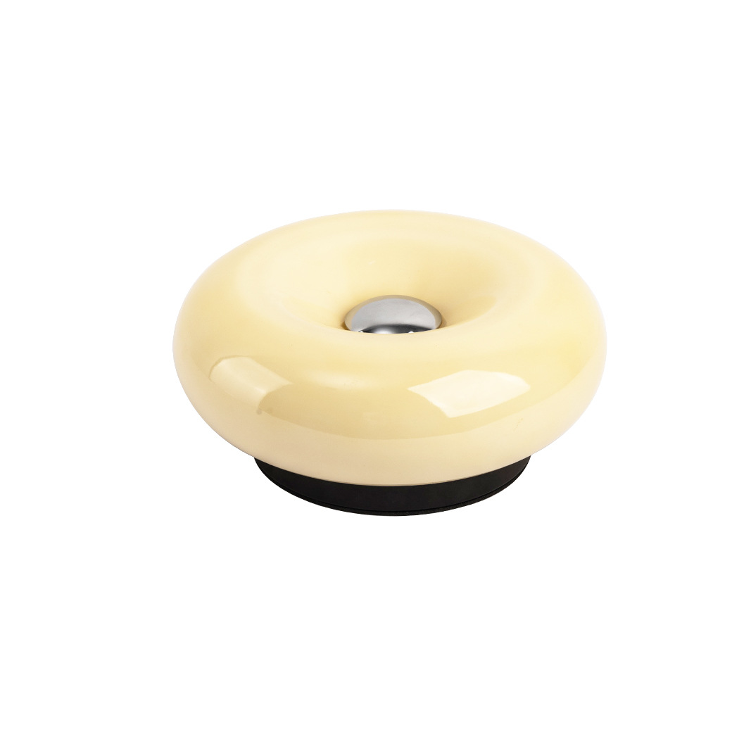 Bedside High-End Internet Celebrity Donut Charging Night Light Creative Decorative Table Lamp Atmosphere Lamp Glass Table Lamp