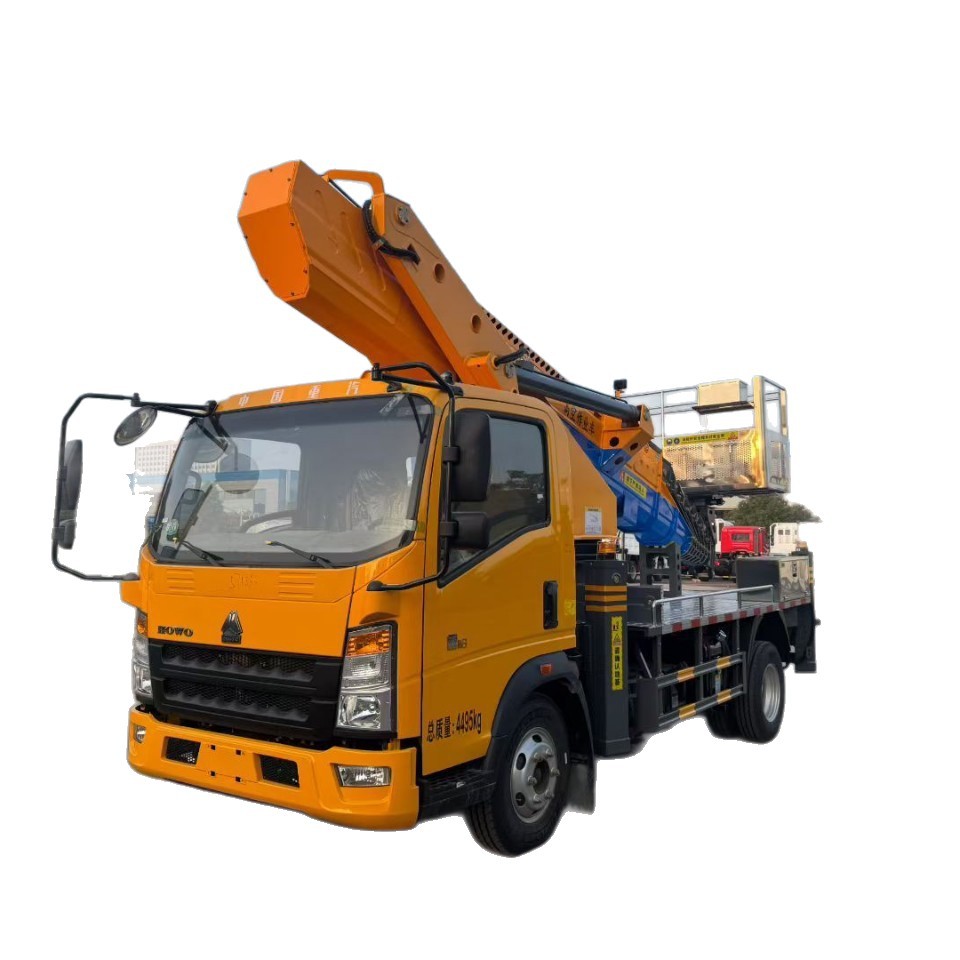Factory Direct Sales Sinotruk Blue Plate 36m Aerial Work Vehicle Street Light Advertising Installation and Maintenance Lift Vehicle