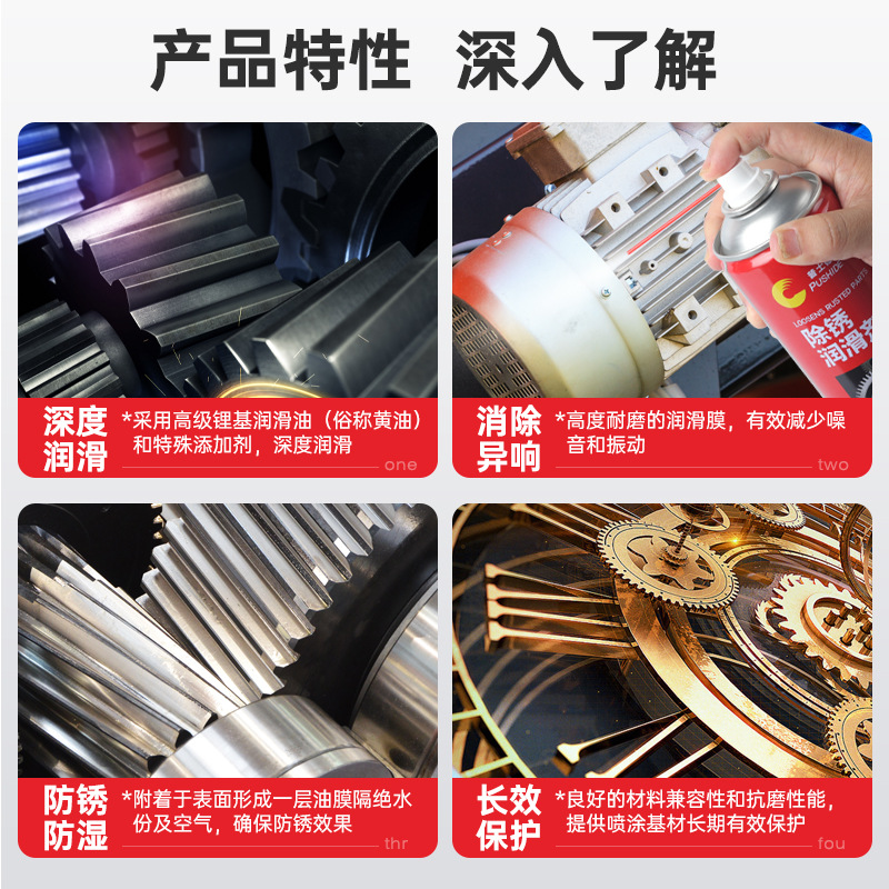 Car Rust Remover, Screw and Bolt Loosener, Metal Rust Remover, Car Window Anti-Rust Protection Spray, Oil Lubricant