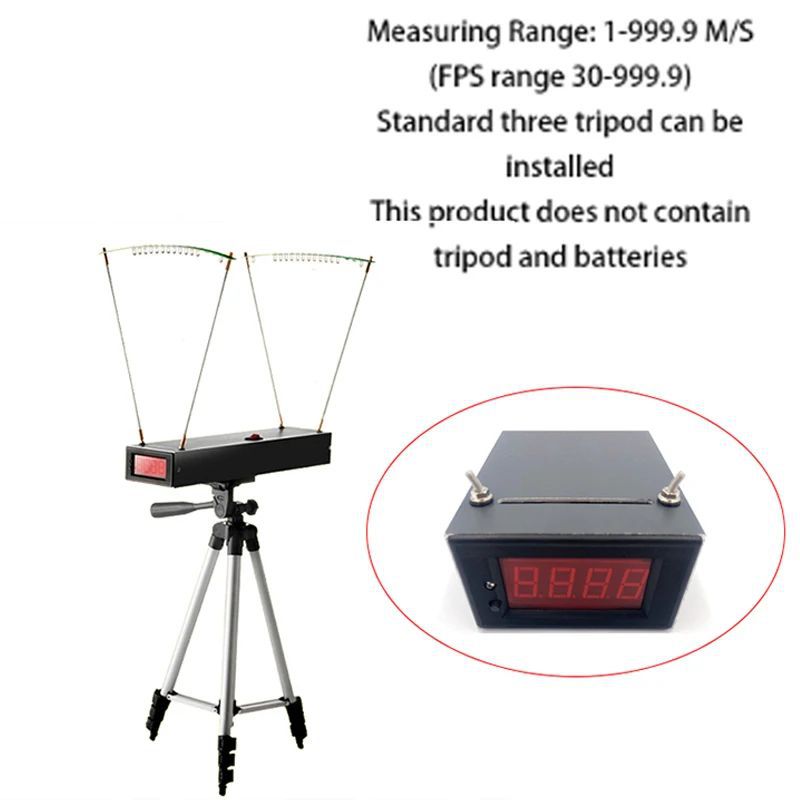 Canopy-Type Slingshot Speedometer Wifi 30-9999Fps Speed Meter Intelligent Shooting Chronograph Version High Precision