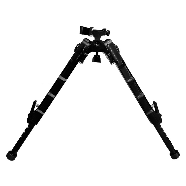 Factory Cross-Border Wholesale Outdoor Tactical V9 Integrated Flat-Top Bamboo Tripod Black Aluminum Alloy Retractable and Rotatable