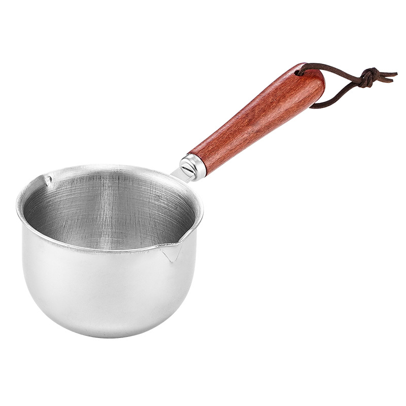 Stainless Steel Oil Splashing Pot Thickened Kitchen Oil Splashing Pot Flat Bottom Hot Oil Splashing Pot Mini Food Oil Splashing Pot