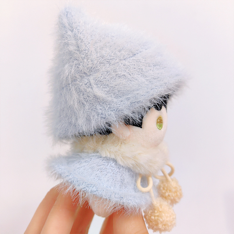 Baby Clothes 10cm Cotton Doll Cloak Hat Ready-Made Autumn and Winter 15cm Plush Doll Doll Dress-Up Set
