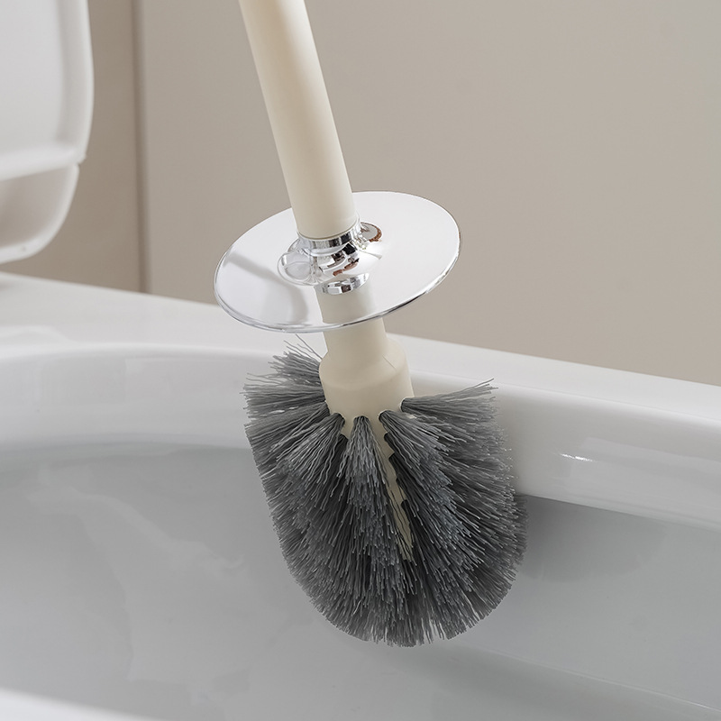 Toilet brush with extended base handle round brush head cleaning brush hole-free toilet cleaning brush Taizhou