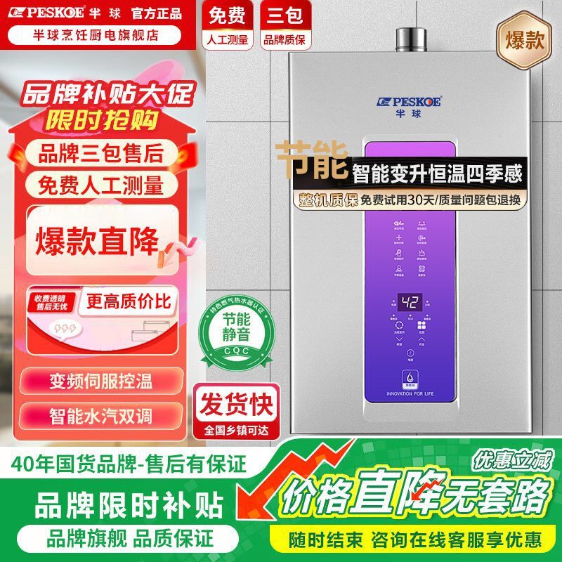 Газовый водонагреватель бытовой, сервопривод, постоянная температура, мгновенный обогрев, ванная, антифриз, природный газ, баллонный газ, энергосбережение [Производитель]