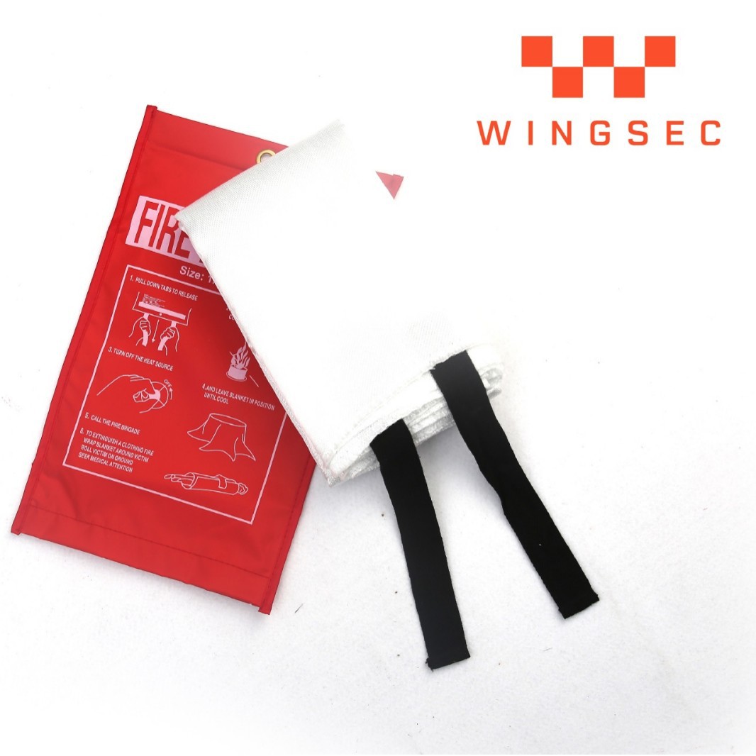 Fire Blanket Household High Temperature Resistant Fiberglass Fireproof Cloth Flame Retardant Multi-Size Outdoor Fireproof Blanket Manufacturer