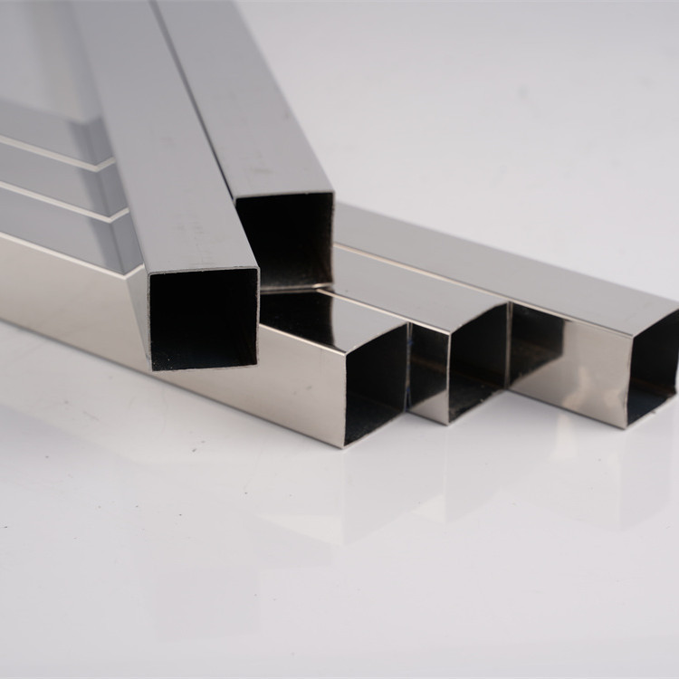 Foshan 201 stainless steel square tube decorative pipe drawing in stock wholesale square stainless steel pipe factory direct supply