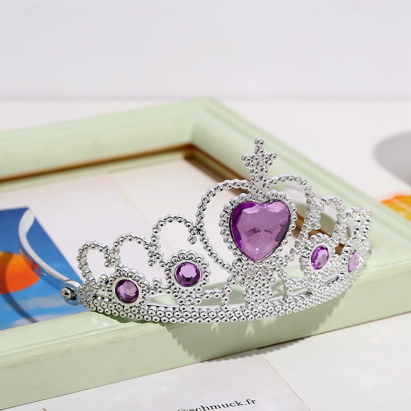 Spot factory direct children's Frozen Crown Magic Wand Princess Aisha Crown Stage Performance Set