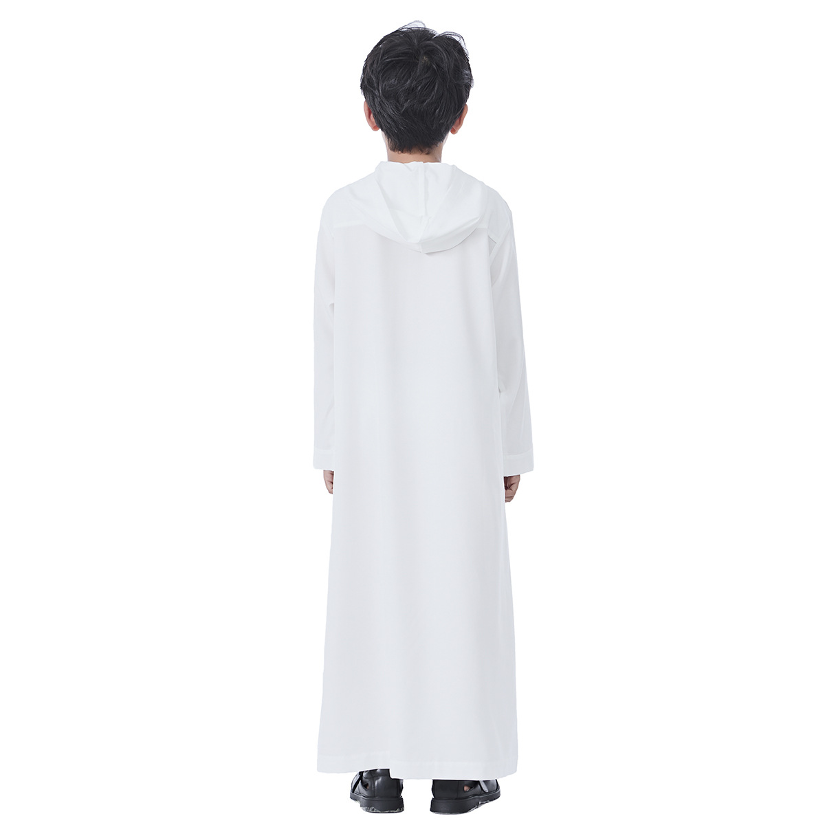 Factory Ready-Made Cross-Border Hot Selling Middle Eastern Boy Hooded Robe Saudi Dubai Turkish Travel Hui Ethnic Clothing