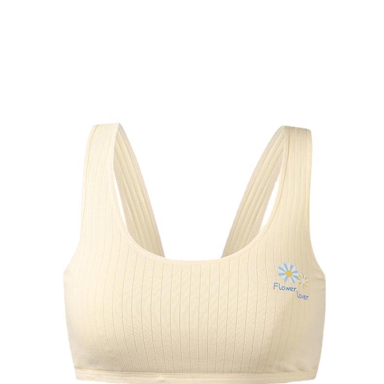 [In stock and fast delivery] Cotton student development period double-layer underwear 6-15 years old primary school students anti-convex girls