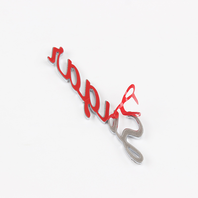 Professional ABS injection molding signs three-dimensional plating car logo all kinds of personalized alphanumeric LOGO car stickers formulation