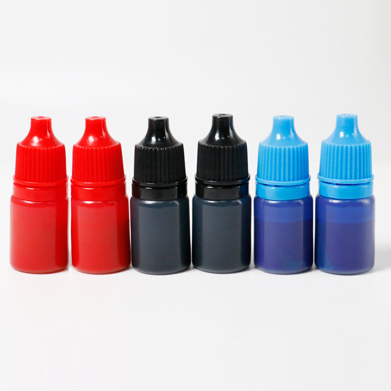 Photosensitive printing oil 3ml small branch color printing oil photosensitive seal for mini office signature seal printing oil wholesale