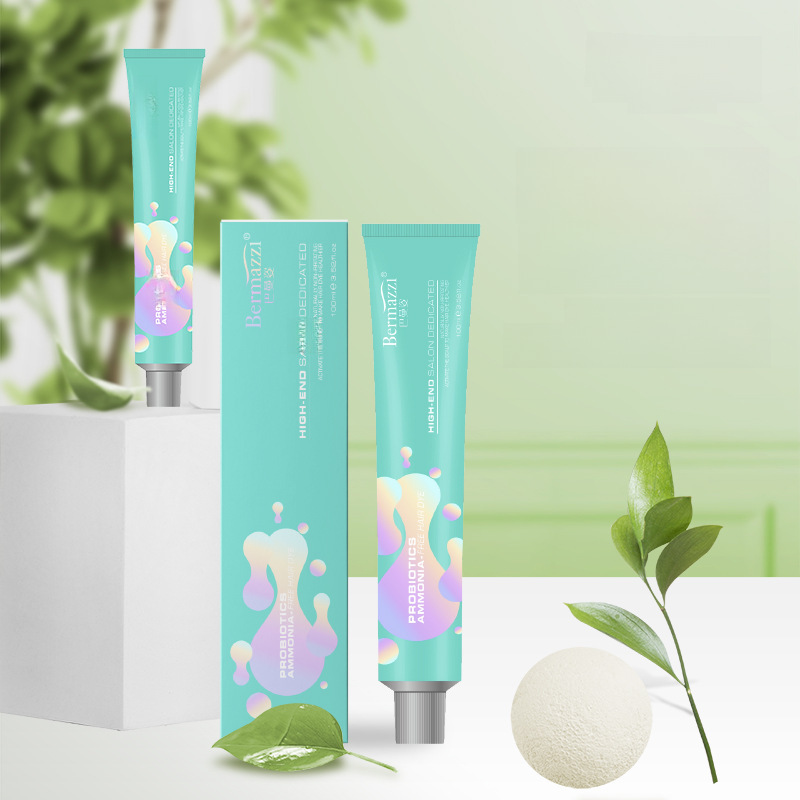 Hazelnut Gray-Brown Plant-Based Hair Dye, Bleach-Free Hair Dye, Hair Salon Dye Cream, Home Use to Cover Gray Hair