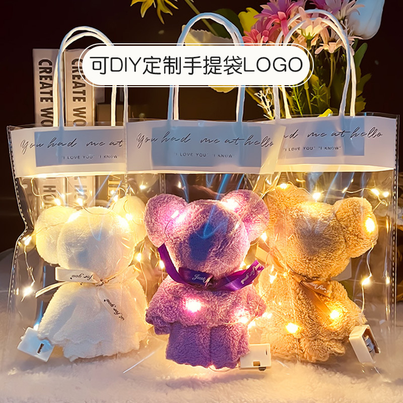 Креативное полотенце с медведем, подарок на свадьбу, день рождения, оптовая продажа