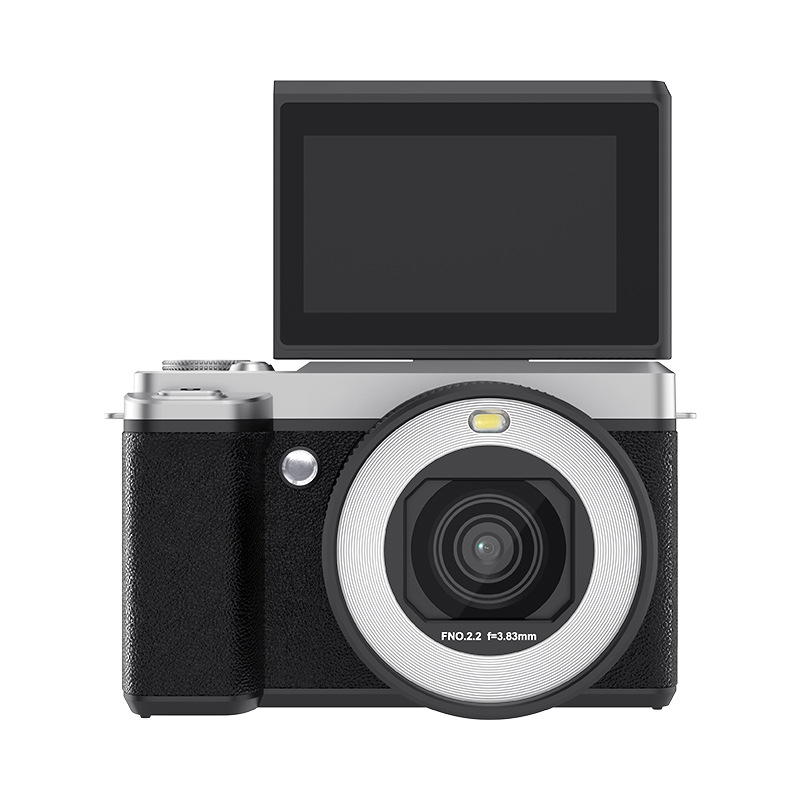 Cross-Border Exclusive Supply of New Product 5K Flip Screen X7 Dual-Camera with Beauty Filter Digital Camera Mirrorless for Students Travel Portable Wholesale