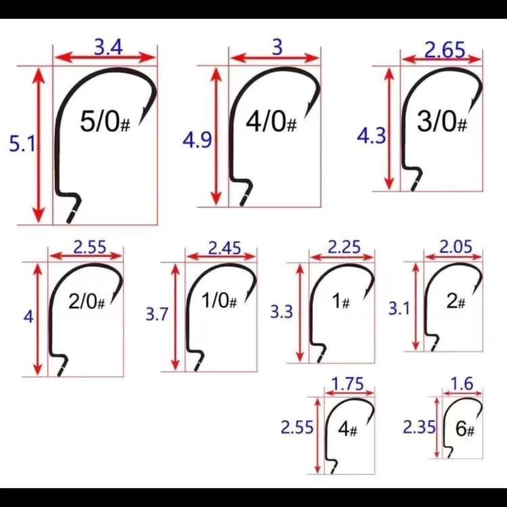 Factory Direct Supply Reinforced Wide Crank Hook 7316 with Barbed Narrow Crank Hook 39121