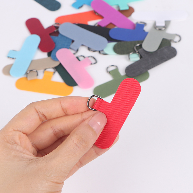 Factory Direct Sales Tpu Cured Cloth Anti-Lost Mobile Phone Clip Mobile Phone Lanyard Gasket Nylon Gasket Fixed Patch