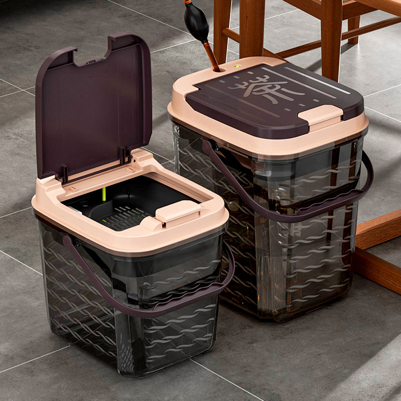 Tea Bucket Tea Dregs Bucket Household small size Tea Bucket Tea Table Waste Water Bucket Tea Tray Drainage Bucket Tea Set Accessories Tea Ceremony Parts