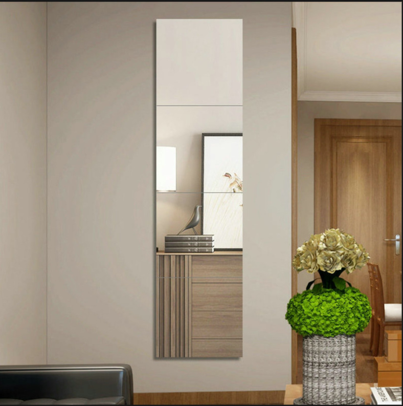 Manufacturer Wholesale Full-Body Dressing Mirror, Frameless Floor-Standing Mirror, Fitting Mirror, Dormitory Floor-Standing Wall-Mounted Self-Adhesive Splicing Mirror