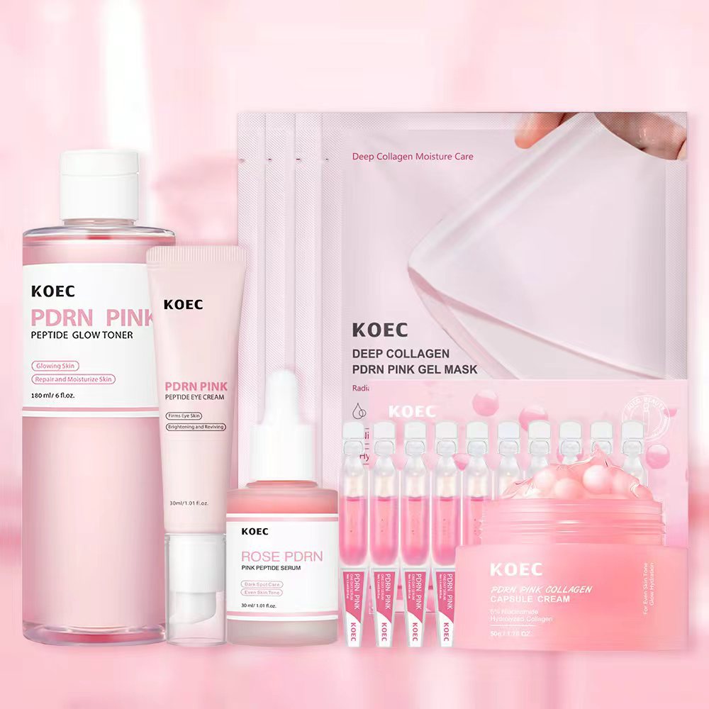 Набор косметики Koec Powder Pdrn одноразовые эссенции 10 штук пептидный крем для лица эссенция крем для век маска оптом