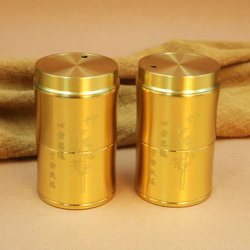 Brass Toothpick Bucket Household Convenient High-end Toothpick Cans Bedroom Dining Room Living Room Dust-proof Drop-resistant Toothpick Cans