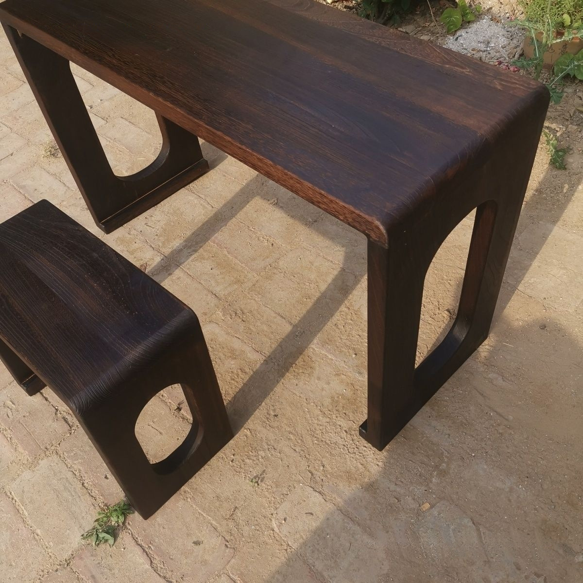 Многофункциональный стол и табурет из массива дерева, стол и табурет из дерева павловнии, стол в древнем китайском стиле для каллиграфии