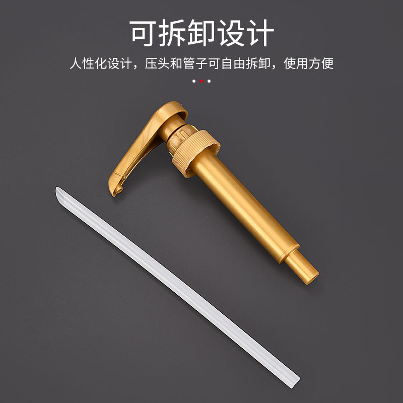 28/410 Moline syrup pressure head pressure nozzle fruit Dew fructose bottle hand pressure Press sugar pressure bottle pump head pressure pump