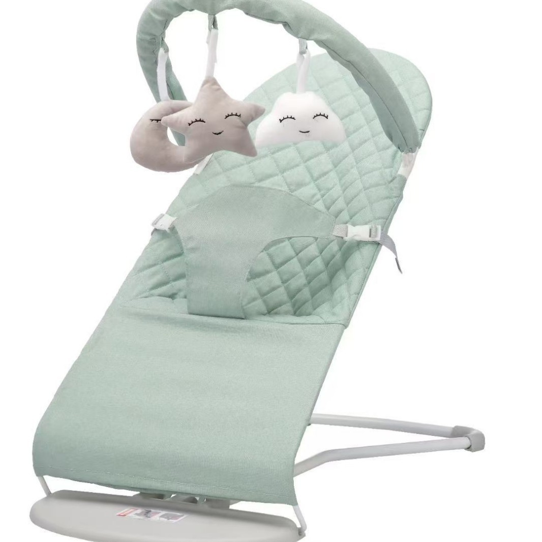 Folding Baby Rocking Chair to Coax Baby, Baby Soothing Recliner, Cradle Bed, Newborn Baby to Sleep Artifact, Mother and Baby