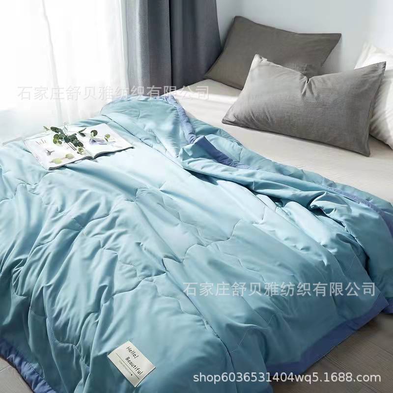 Factory postage wash cotton air conditioning quilt summer cool quilt spring and autumn thin quilt core machine washable single double student summer quilt